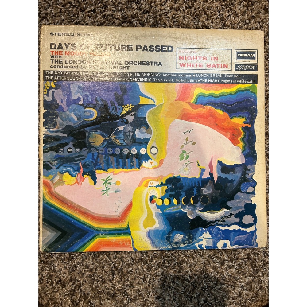 The Moody Blues Days of Future Passed Vinyl LP Deram DES Nights White Satin